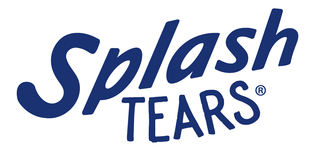 Splash Tears logo in navy blue for the splash tears website