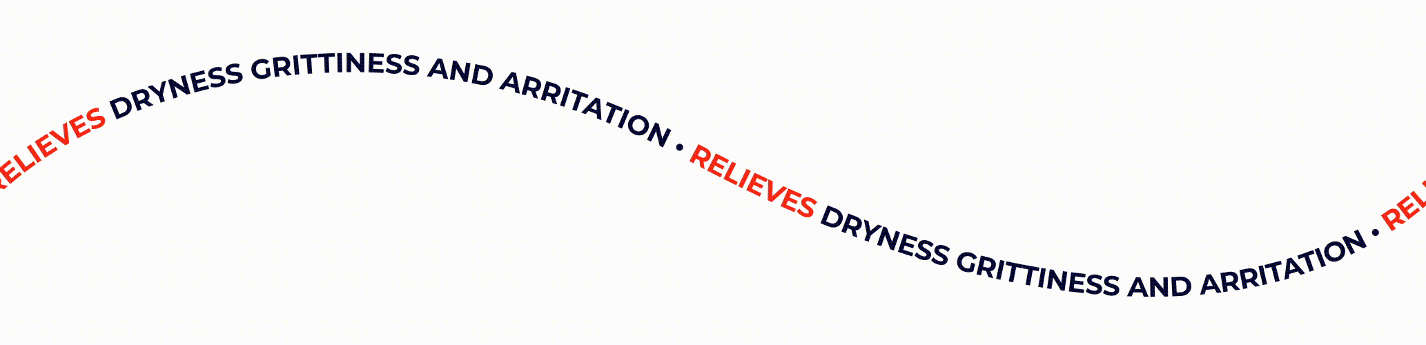 relieves dryness grittiness and irritation graphic for the splash tears website