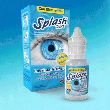 Splash Tears gotas 15 ml, Lágrima Artificial para la Sequedad y Comezón en  el Ojo.