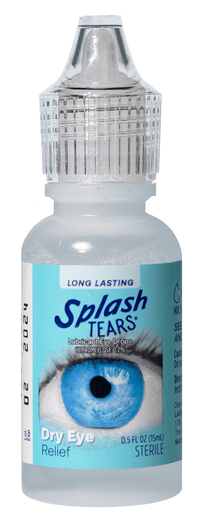 Splash tears Container for Dry Eye Relief